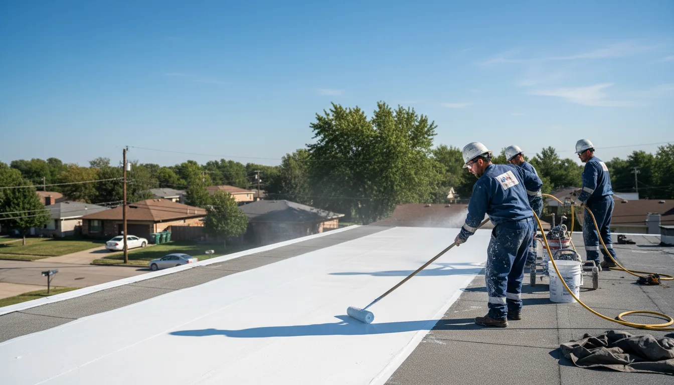 Commercial roof coating in Harmony, ME near me